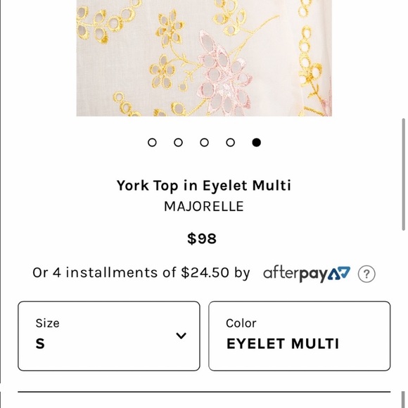 Majorelle York Eyelet Tank - Picture 4 of 7